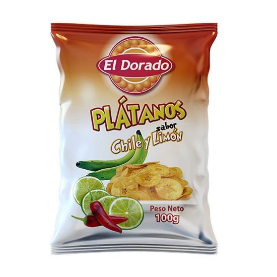 Imagen de EL DORADO PLATANOS CHILE Y LIMON 100G