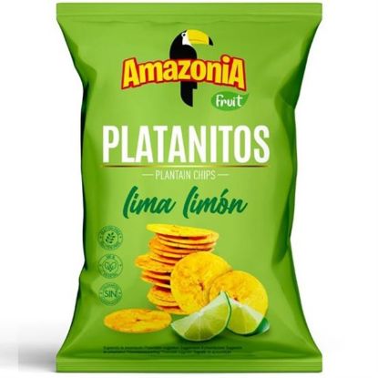 Imagen de AMAZONIA PLATANITOS LIMA LIMON 75G