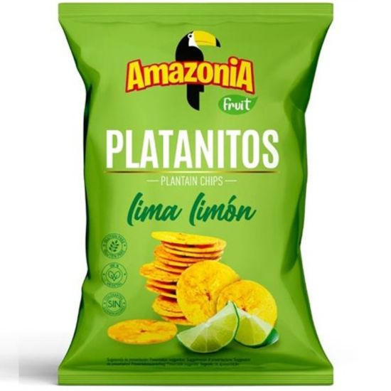 Imagen de AMAZONIA PLATANITOS LIMA LIMON 75G