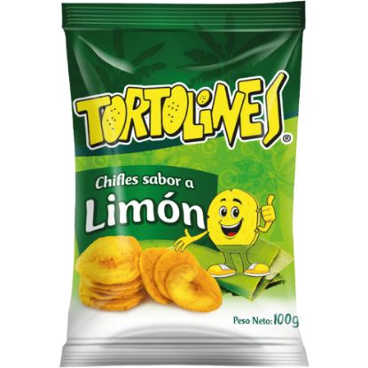 Imagen de TORTOLINES CHIFLES SABOR LIMON 100G