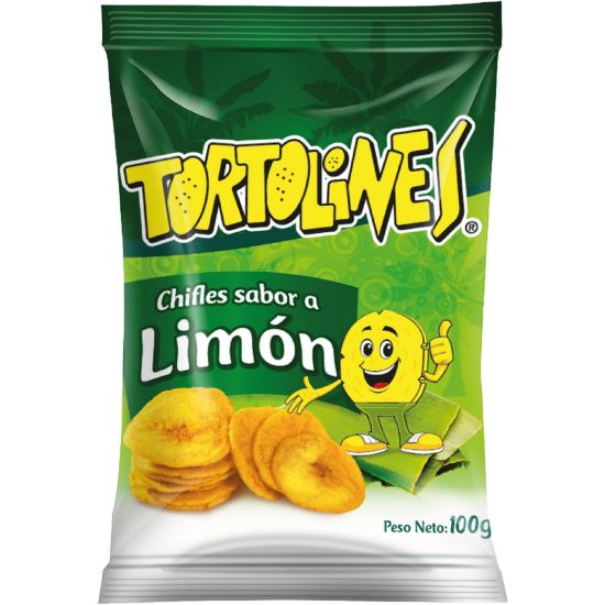 Imagen de TORTOLINES CHIFLES SABOR LIMON 100G