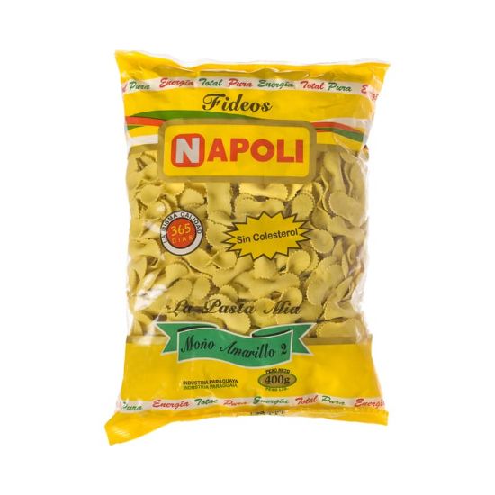 Imagen de FIDEOS NAPOLI MOÑO AMARILLO 400G