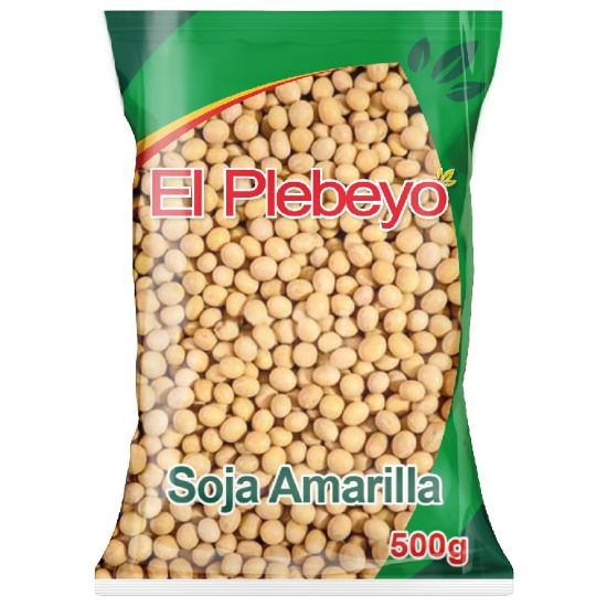 Imagen de SOJA AMARILLA 500G EL PLEBEYO
