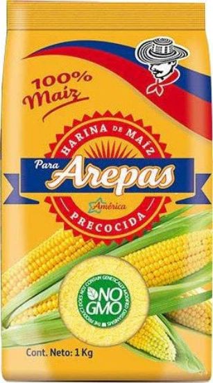 Imagen de HARINA DE MAIZ PRECOCIDA 500G AMERICA