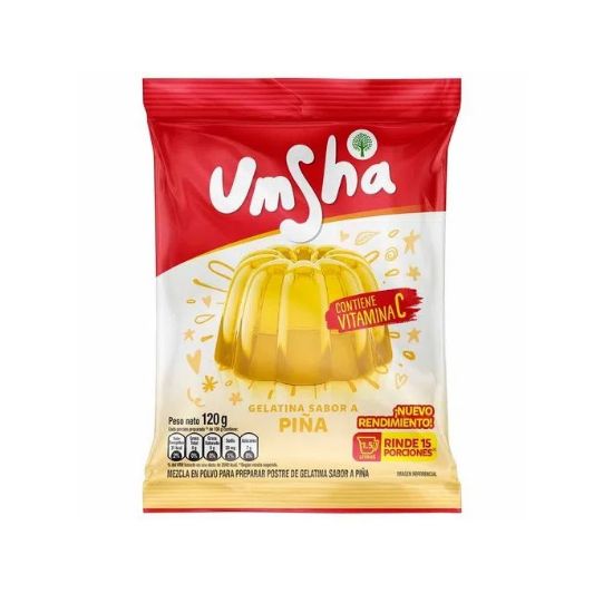 Imagen de GELATINA SABOR PIÑA 120G UMSHA