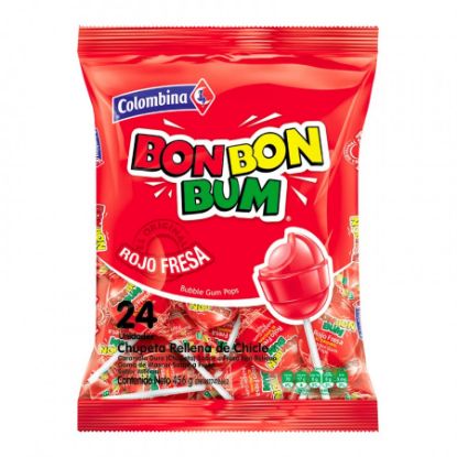 Imagen de BON BON BUM ROJO FRESA X 24 UND