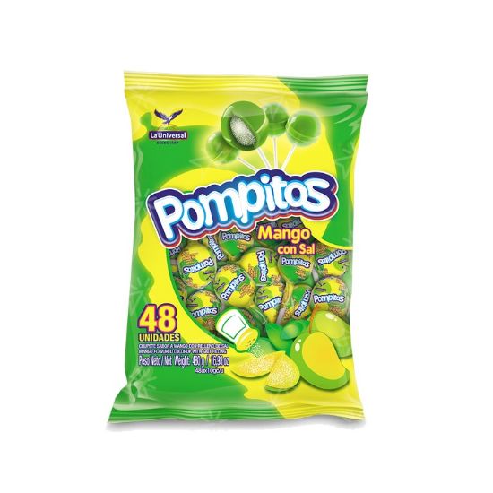 Imagen de POMPITOS MANGO CON SAL X 48 UND