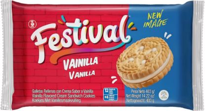 Imagen de GALLETAS FESTIVAL VAINILLA X 12 UND