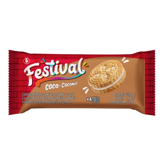 Imagen de GALLETA FESTIVAL COCO  X 12 UND