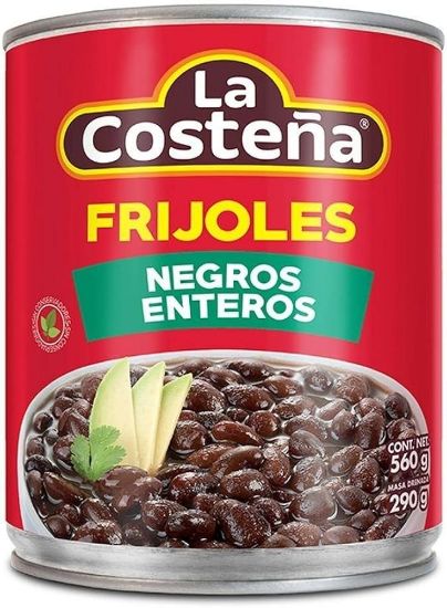 Imagen de LA COSTEÑA FRIJOLES NEGROS 560G