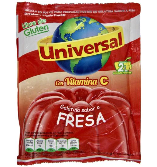 Imagen de GELATINA UNIVERSAL FRESA 250G